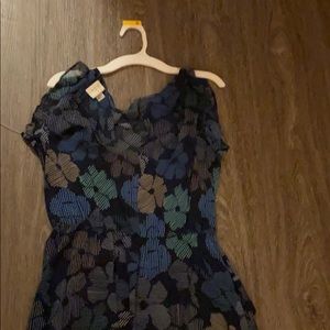 Navy Blue floral dress size small